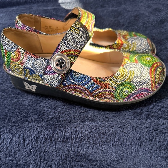 Algeria Paloma Mary Jane’s — mosaic rainbow print size 38 - Picture 1 of 5